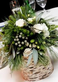Petals And Hedges Winter Centerpiece Holiday Floral Arrangements Christmas Floral Christmas Centerpieces