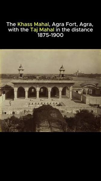 Khass Mahal & The Taj Mahal, Built by Shah Jahan in 1637, the Khass Mahal in Agra Fort was a royal pleasure pavilion overlooking the Yamuna River. 🌿💧, Nearby, the Jasmine Tower became Shah Jahan’s ...