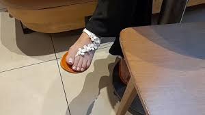 Public shoeplay candid feet - Feet9