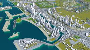 Dubai City Uae 3d Model 70km In 2020 Dubai City City Model City