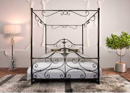 Eastern king oder king mit 193 cm x 203 cm. Durbuy Himmelbett Metallbettenshop
