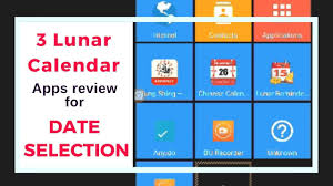 3 Lunar Calendar Apps Review For Date Selection Android Youtube