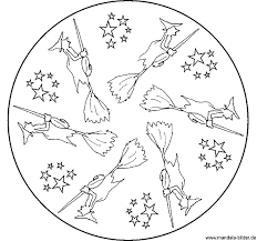 Halloween malvorlagen kostenlos zum ausdrucken. Mandala Hexe Als Kostenlose Malvorlage Fur Kinder