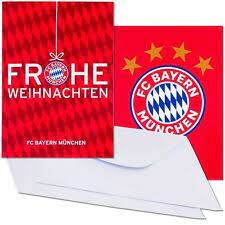 Ich empfehle die verwendung von starkem papier/katon (ab 200. Fc Bayern Karten Set Frohe Weihnachten Logo Gunstig Kaufen Ebay