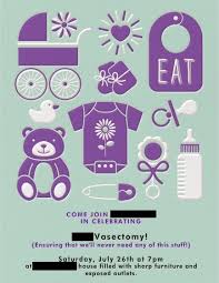 Vasectomy Party Vasectomy Birth Announcement Card Baby Gear Boy