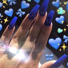 Pour your colors into the containers and create a precise french manicure in as little as 20 minutes. Amazon Com Vogee 24pcs Glossy Pure Color Fake Nails Medium Long Coffin Shape Full Coverage Removable Wear Press On Acrylic Ballerina False Nails Art Tips For Girls And Women Royal Blue