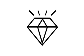 Diamond Icon Graphic By Arus Creative Fabrica Diamond Drawing Diamond Icon Money Bag Tattoo