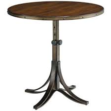 Mercantile 25 1 2 Wide Adjustable Height Wood Top End Table 2j599 Lamps Plus Wood Accent Table Accent Table End Tables