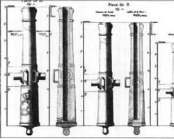 Image of Gribeauval cannon system illustration