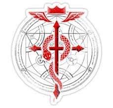 Fullmetal Alchemist Flamel Sticker By R Evolution Gfx Fullmetal Alchemist Alchemy Tattoo Alchemist