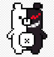 All of your favorite characters from the second game. Monokuma From Danganronpa Monokuma Danganronpa Pixel Art Hd Png Download Vhv