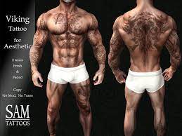 Viking tattoo will manifest your might and spirit and temper of a warrior! Second Life Marketplace Sam Tattoos Viking Tattoo For Aesthetic