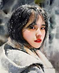 The watercolorpainting that I worked