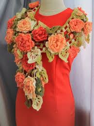Crochet Flower Scarf Handmade Crochet Shawl Handmade Etsy Crochet Flower Scarf Crochet Shawls And Wraps Crochet Shawl