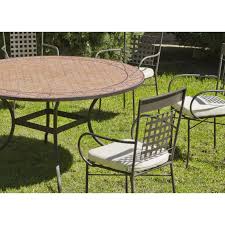 Découvrez un large choix de table haute en promotion avec des nouveautés toute l'année et dans tous les magasins but. Salon De Jardin Table Mosaique O140 6 Fauteuils Table Mosaique Hevea Mobilier De Jardin