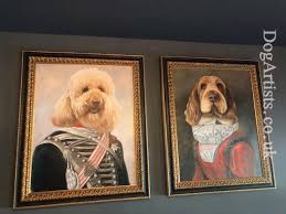 Prompt, professional and very affordable. Dogs In Uniform Paintings Dog Artists