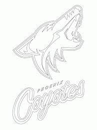 The arizona coyotes (colloquially known as the yotes) are a professional ice hockey team based in the phoenix metropolitan area. Phoenix Coyotes Logo Coloring Online Super Coloring 251134 Coyote Coloring Home