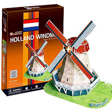 Iasi (judet), moara de vant. Moara De Vant Olanda 3d Puzzle 45 Piese Cubicfun CumpÄra Jucariishop