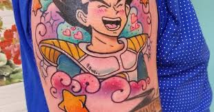 My Fresh Kawaii Vegeta Piece By Dee At Adorn West Portland Or Kawaii Tattoo Dragon Ball Tattoo Pretty Girl Tattoos