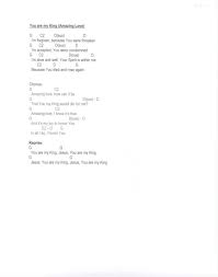 Easy Guitar Worship You Are My King Amazing Love Ukelele Songs Ukulele Chords Songs Praise Songs