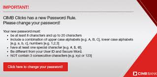 Why can't i change my password in cimb clicks? Cara Tukar Password Cimb Clicks 2019