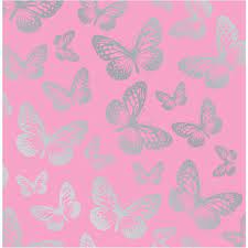 Fun4walls Pink Silver Butterflies Butterfly Wallpaper Girls Kids Wp31256 Butterfly Wallpaper Silver Butterfly Wallpaper Metallic Wallpaper