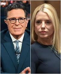 EXPLOSIVE TV MOMENT: Pam Bondi STUNS Stephen Colbert with a Brutal Comeback  LIVE