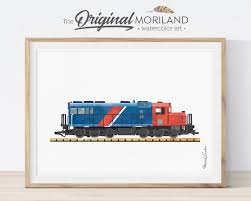 Diesel Locomotive Print Train Printable Train Nursery Print Etsy Train Wall Art Train Decor Train Nursery