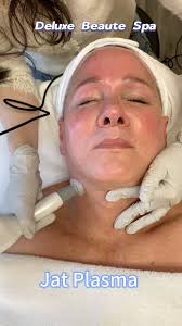 Try our new treatment, Jet plasma 👍 tightens and brightens skin, treats  active acne, rosacea, land much more