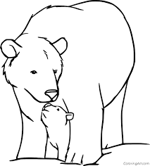 Looking for free adult coloring pages you can print? Polar Bear Baby And Mother Coloring Page Coloring Pages Name Sensation
