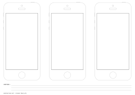 Printable Iphone Wireframe For App And Web Designers Inspiration Hut Web Design Wireframe Iphone Mockup