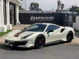 The optional racing stripes that run the length of the car from the hood to the rear deck let everyone know this isn't a regular 488. Used 2020 Ferrari 488 Pista For Sale Sold Ilusso Stock 250545