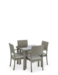 6 x marks and spencer sonoma dining chairs,solid oak with a faux brown leather seat.all in good condition. Garden Table Chairs Wooden Outdoor Seating Sets M S