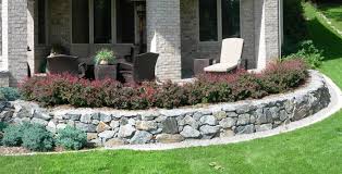 Fractured Basalt Stone Wall Dry Laid Landscape Walls Landscape Design Garden Furniture