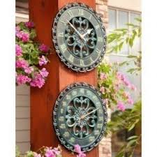 The piece is also large and features a stunning rounded design, finished in white and accentuated by touches of black. Outdoor Thermometer Decorative Ideas On Foter