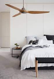 Airfusion Type A 60 Dc Fan Only In Brushed Chrome Teak Living Room Ceiling Fan Ceiling Fan Bedroom Home Decor