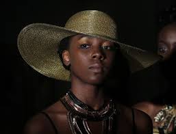 Tiana Freeman, 14, models clothing by Sehar Peerzada at Virginia Fashion  Week