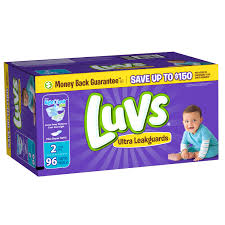 Luvs Ultra Leakguards Newborn Diapers Size 2 96 Count