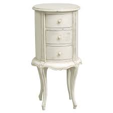 Sometimes the geometry of your furniture can change your room. French Style Vintage White Round Bedside Table By Retro Inc French Style Vintage White Round Bedside Table Id 4823468
