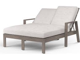 Opt for outdoor double chaise lounge chairs for even more comfort—they're wide enough for two people to sit side by side. Sunset West Laguna Aluminum Double Chaise Lounge Sw350199nonstock