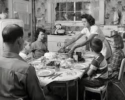 Family Dinner 1952 Family Dinner Table Family Dinner Family Supper