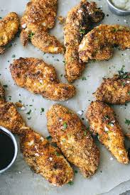 Crispy Paleo Air Fryer Chicken Tenders Recipe Chicken Tenderloin Recipes Paleo Chicken Tenders Air Fryer Chicken Tenders