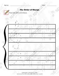 Order Of Sharps Music Worksheets Music Activities Music Help