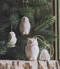5 out of 5 stars with 1 ratings. White Porcelain Snowy Owl Christmas Tree Ornaments Set Of 4 Nova68 Com
