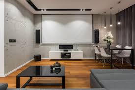 Modern home theater with an extraordinary lighting system. How To Build A Home Movie Theater Room On A Budget Installation
