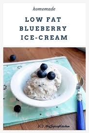Pour into ice cream maker. Low Fat Blueberry Vanilla Ice Creams Myspicykitchen