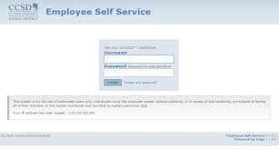 Ess Ccsd Net Ccsd Employee Self Service Portal Login Self Service Self Employee