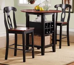 Tables Homebelle 36 Wide Bistro Table With Chairs 3 Piece Set Bistro Kitchen High Top Tables Furniture For Small Spaces