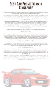 You can't play games or watch. Best Car Promotions In Singapore Car Car Deals Used Cars