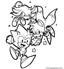 Download and print free sonic with knuckles coloring pages. Sonic With Tails And Knuckles Coloring Pages Sonic The Hedgehog Coloring Pages Coloring Pages For Kids And Adults